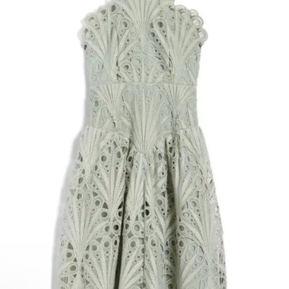 NWT ASOS DESIGN Cut Work Lace Pini Mini Dress Sz 4 - Picture 2 of 8